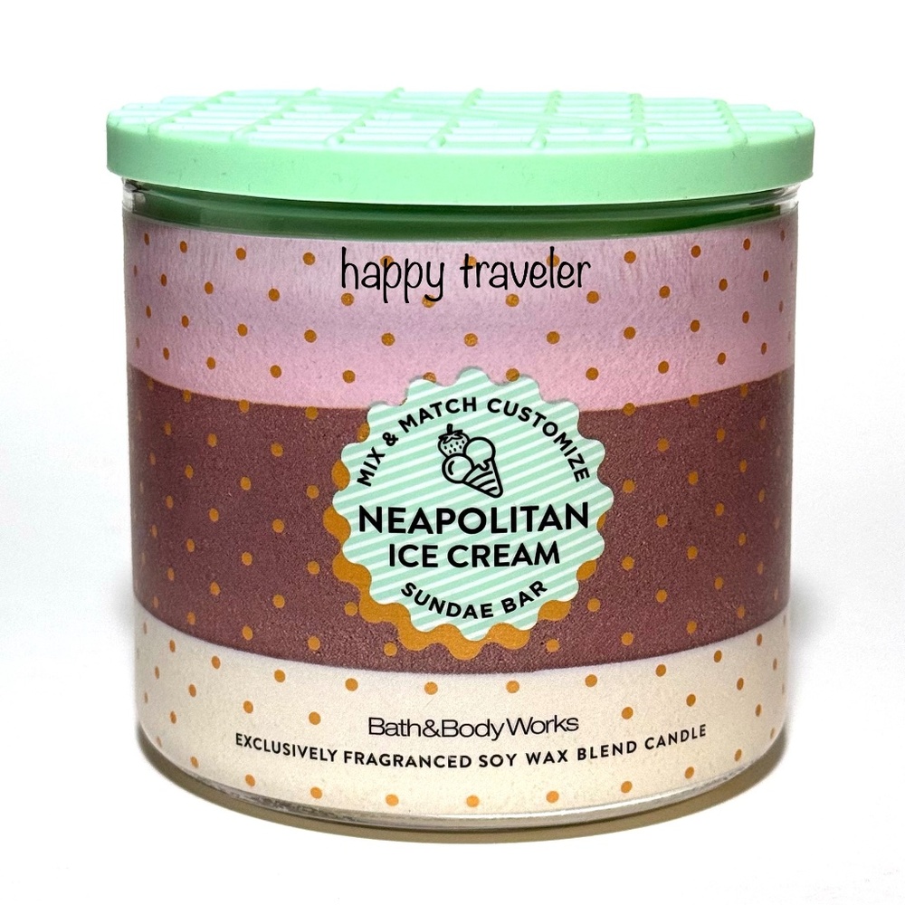NEAPOLITAN ICE CREAM 3-Wick Candle